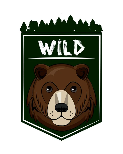 Wild Animal Print für T-Shirt — Stockvektor