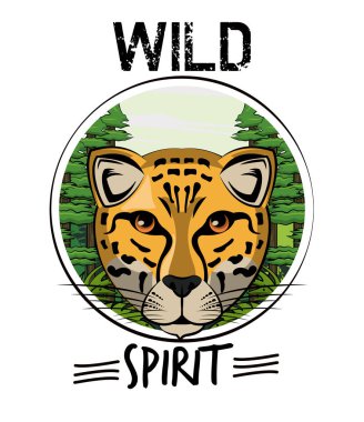 Vahşi hayvan t gömlek için yazdırma