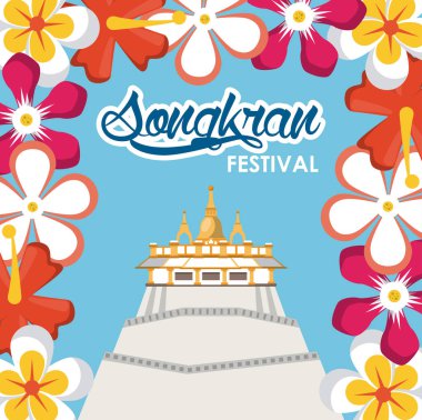 Songkran festival kartı
