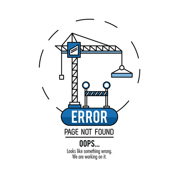 Σφάλμα 404 εικονογράφηση φορέα infographic — Διανυσματικό Αρχείο