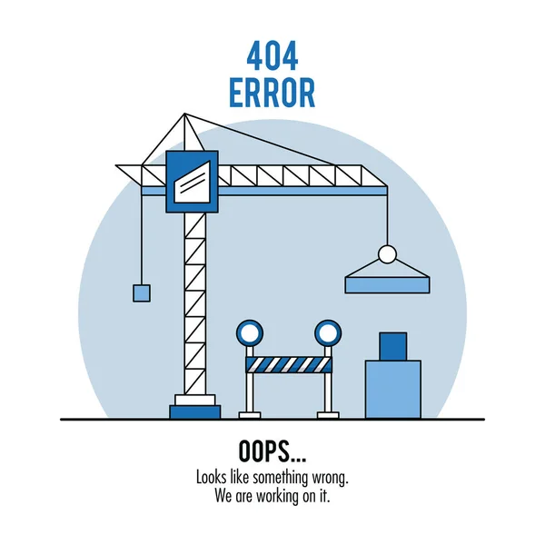 Erreur 404 infographie vectorielle illustration — Image vectorielle