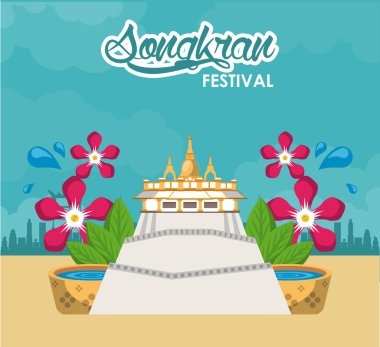 Songkran festival kartı