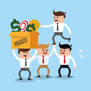 Para kazanmak iş ekip çalışması