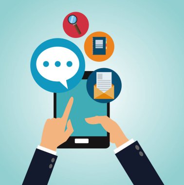 Smartphone kullanarak eller