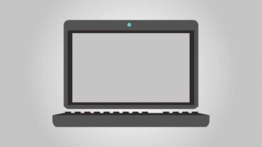 Veritabanı Hd animasyon ile dizüstü bilgisayar