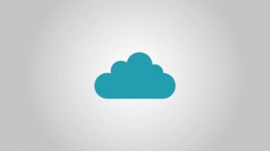 Cloud computing teknolojisi Hd animasyon