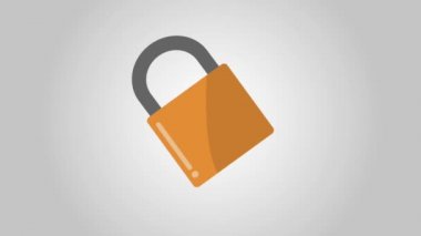 Animasyon, güvenlik ve koruma Hd animasyon asma kilit