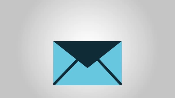 Brief in Umschlag eingeben — Stockvideo