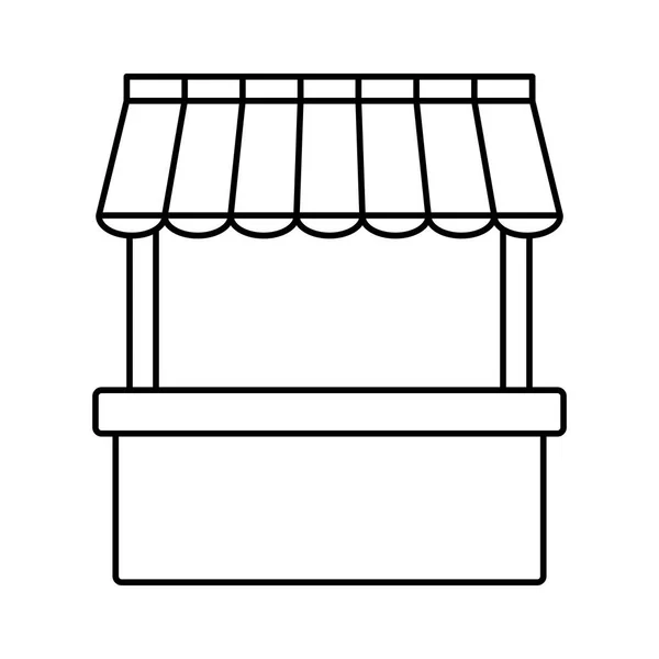 Stand vide stand stand modèle magasin et marketing publicité vente — Image vectorielle