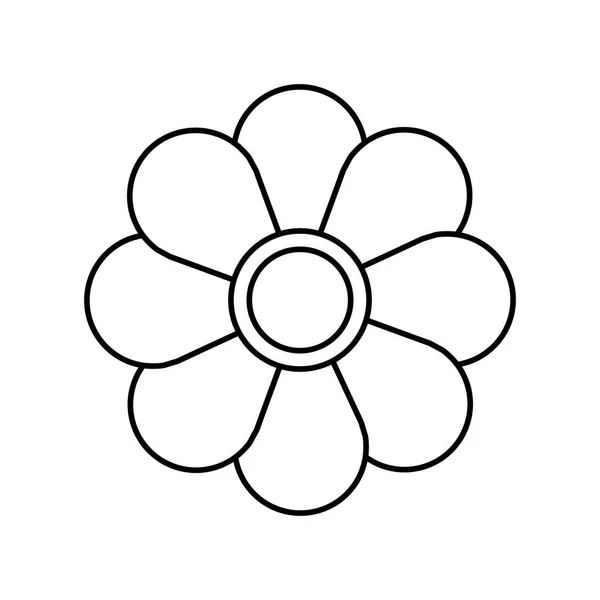 花自然の植物の装飾飾り — ストックベクタ