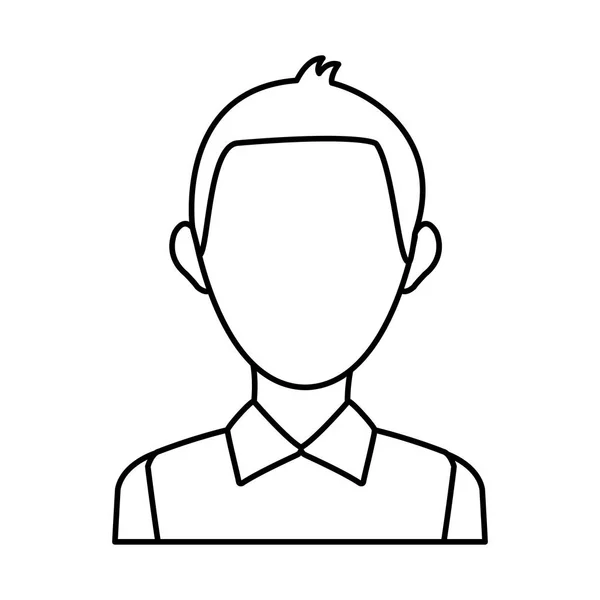 Männlich avatar profil bild mitarbeiter arbeit — Stockvektor