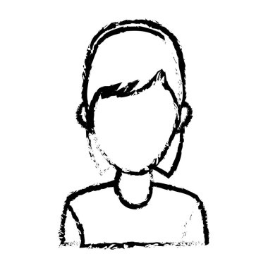 portre kadın karakter avatar çalışan simgesi