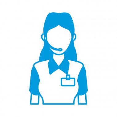 portre kadın karakter avatar çalışan simgesi