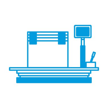 depolama ölçek kargo simgesini karton kutu