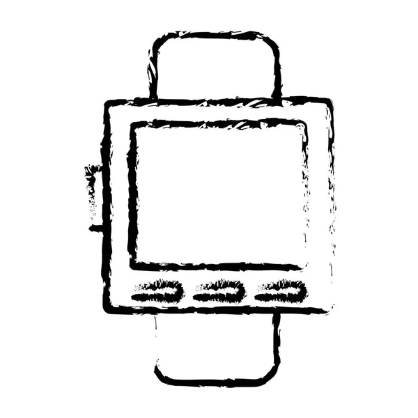 手腕手表手链方形符号 — 图库矢量图片