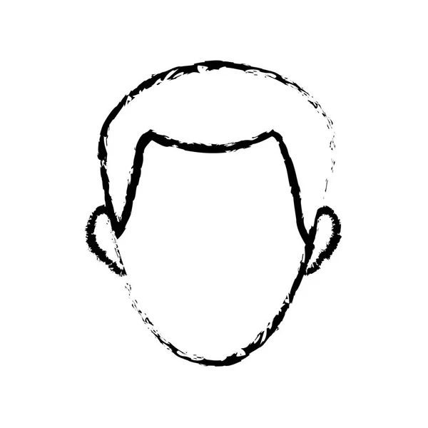 Praca pracownik obraz profil mężczyzna avatar — Wektor stockowy