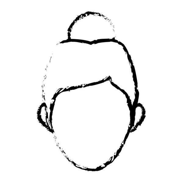 character woman head person image contour