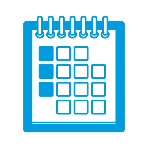 Consegna calendario giorno piano dell'ordine del giorno — Vettoriale Stock
