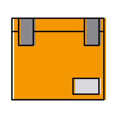 karton kutu kargo teslim paketi kapalı