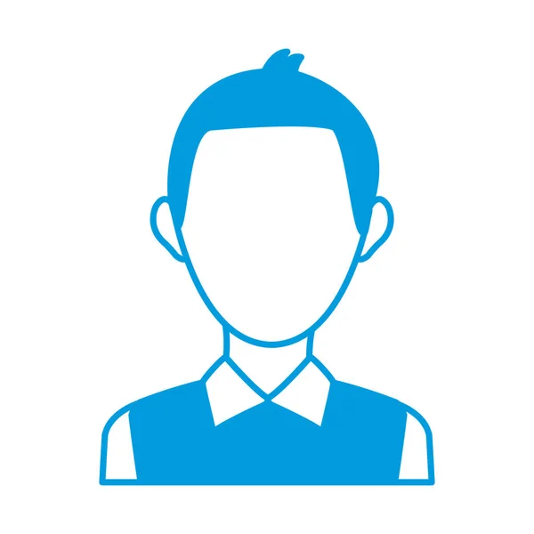Homme avatar profil image employé travail — Image vectorielle
