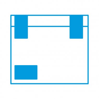 karton kutu kargo teslim paketi kapalı