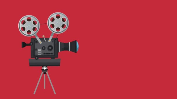 Proiettore Retro Cinema — Video Stock