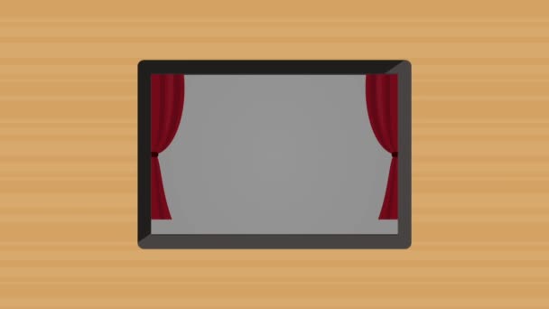 Acquistare film da tablet — Video Stock