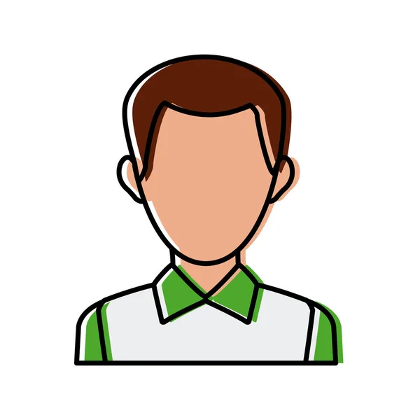 Masculino avatar perfil imagem empregado trabalho —  Vetores de Stock