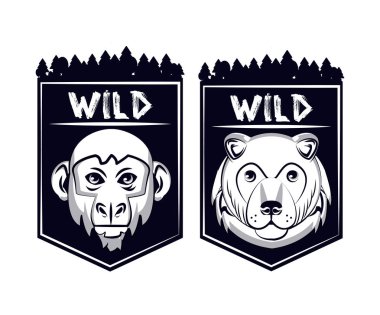 Vahşi hayvan t gömlek için yazdırma