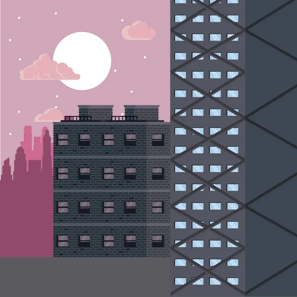 Gece şehir kamyona pixelated