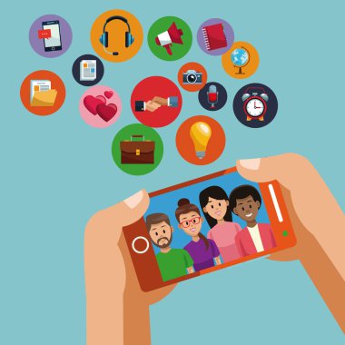 Smartphone için sosyal medya kullanarak