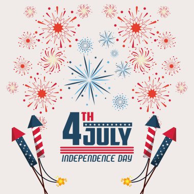 ABD Bağımsızlık Günü kartı