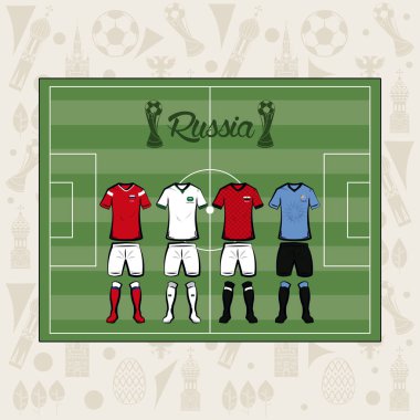 Futbol Spor giyim Rusya 2018