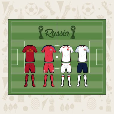 Futbol Spor giyim Rusya 2018