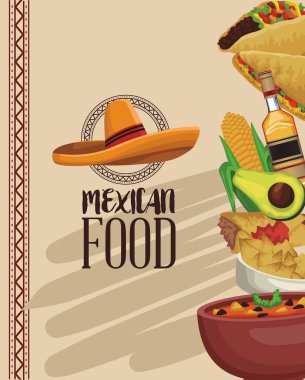 Meksika yemeği menü kartı