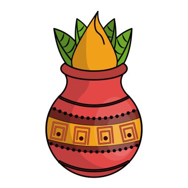 Lotus çiçeği vazo jar