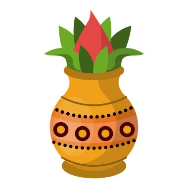 Lotus çiçeği vazo jar