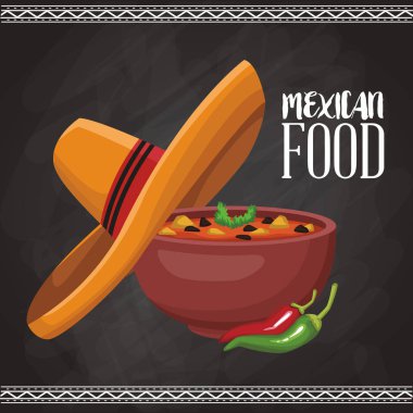 Meksika yemeği menü kartı
