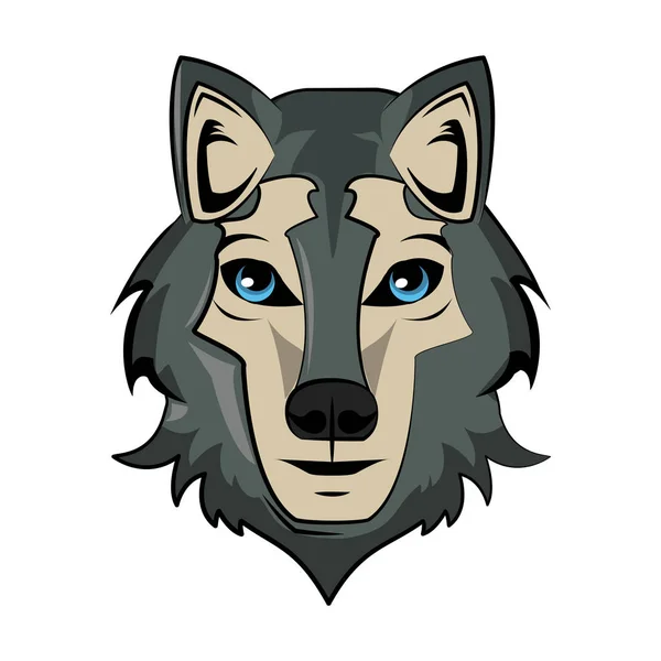 Loup animal sauvage — Image vectorielle