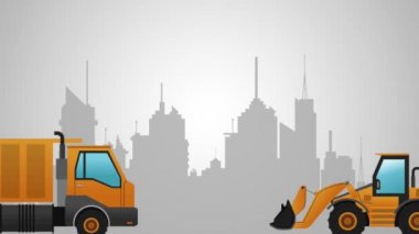 Construcion bölge sahne Hd çözünürlüklü altında