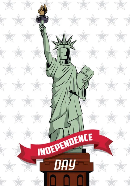 USA independence day card — Stock Vector