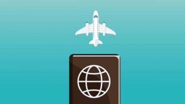 Pasaport ve uçuş Hd çözünürlüklü