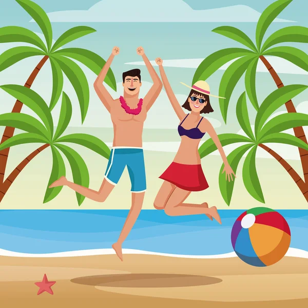 Yaz, insanlar ve plaj