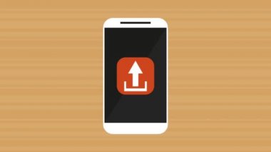 Menü uygulamaları animasyon ile Smartphone
