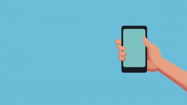 Menü uygulamaları animasyon ile Smartphone
