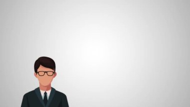 İşadamları grubu avatar animasyon