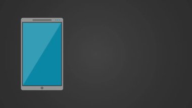 avatar animasyon konuşan işadamı ile Smartphone