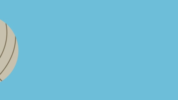 mains jouant au volley-ball animation 