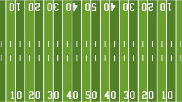 Campo de fútbol americano y globo — Vídeo de stock