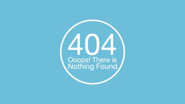 404 errore di rete guasto appeso animazione gru gancio — Video Stock